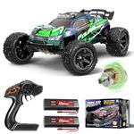 RC Cars for Adults, 1:10 Large Scale 18-Inch 2WD Off-Road RC Truck, 45KM/H High-Speed Remote Control Car with 2 Rechargeable 2600mAh Batteries, All-Terrain RC Car for Boys & Adults