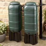 Mini Rainsaver 100 litre Green Water Butt Double Kit