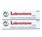 Lebrostone Cream 15g – Ayurvedic Treatment for Ringworm, Anti Itching, & Anti Fungal Infections (Pack of 2, 30 gram)