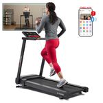 Sunny Health & Fitness 12-Level Auto Incline Treadmill with Advanced Brushless Technology, Enhanced Stabilization, Exclusive SunnyFit App Bluetooth Connectivity - SF-T722022