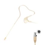 KIMAFUN Single Earset Microphone Ear-Hook Over Ear Hanging Condenser Mic Compatible with AKG Wireless Bodypack Transmitters, Ideal for Performances,Theaters, Lectures, Teachers, HC-830