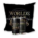 Best Boss Gifts For Men - Bosses Day Gifts For Women Bosses - Manager Gifts Boss Appreciation Gifts - World's Best Boss Nutrition Facts Tumbler - Funny Boss Gifts for Women, Men, Manager, Female, Boss