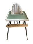 CubsCo Compatible Placemat for IKEA Antilop Baby High Chair – Silicone, BPA Free, Dishwasher Safe IKEA High Chair Accessories for Baby and Toddler (Sage)