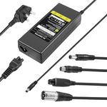 LabTEC 42V 2A Hoverboard Mobility Scooter Charger Electric Bike Battery Charger for 36V 2A 10S Li-on Battery E-bike Power Supply 4 in 1