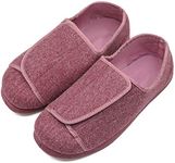 Womens Orthopedic Extra Wide Fit Slippers Diabetic Edema Shoes Bunions Relief with Adjustable Closures