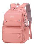 SellerFun Teen Girls Casual Backpack High Middle School Daypack Women Daily Travel Laptop Bag(A Pink,29 Liters)