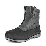 NORTIV 8 Men's 170410 Grey Black Insulated Waterproof Construction Hiking Winter Snow Boots Size 8.5 UK