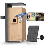 Netvue by Birdfy Nest Smart Bird House with Dual Camera Solar Powered, AI Identify Bird Behavior & Create Bird Story, DIY Ideal Gift, Eco Friendly