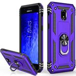 LUMARKE for Galaxy J3 2018 Case,Galaxy J3 Star/J3 2018/J3 Orbit/J3 Achieve/J3 Prime 2/J3 Emerge 2018/Amp Prime 3/J3 Eclipse 2/Sol3/J3 Aura Case,Protective Phone Case for Samsung Galaxy J3 2018 Purple