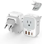 TESSAN European Travel Plug Adapter