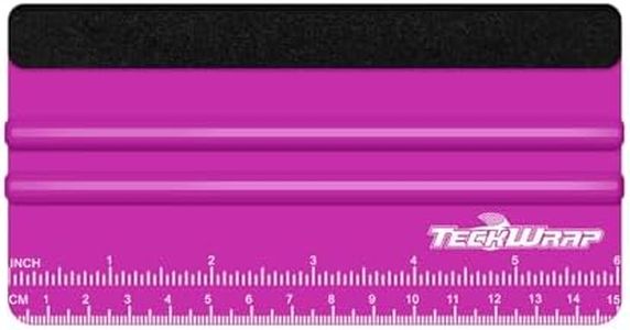 TECKWRAP Professional Squeegee Tool for Vinyl Decals, Inkjet Vinyl Sticker Paper,and Wallpaper - 6"x2.9", Scratch-Free Application (Pitaya)