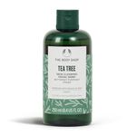 The Body Shop Tea Tree Skin Clearing Facial Wash (1x 250ml), Gel-to-Foam Cleanser for Oily, Blemish-Prone Skin, Proven to Visibly Reduce The Appearance of Blemishes, with Tea Tree Oil & Salicylic Acid