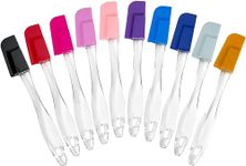 Mini Spatula Set - 10 Piece Heat Resistant Silicone Spatulas - Pro-Grade Multipurpose Kitchen Tool for Baking, Cooking, Mixing, and More - Non-Stick, Dishwasher Safe Bright and Colorful Spatulas