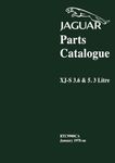 Jaguar XJ-S 3.6 & 5.3 Parts Catalogue: RTC9900CA Jan 1987