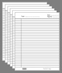 OFIXO A4 Size Both Side Ruled Sheet for Project/Practical/Homework (Pack of 100 sheets) (Model Number: OFX_RULD100)