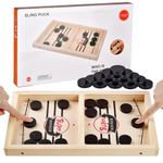 Slingshot Board Game Sling Foosball Fast Sling Puck Game Family Board Games Winner Board Puck Pass for Adults and Kids Ice Hockey Table Game Chess Battle