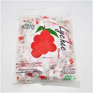 My Chewy Lychee Flavour Soft Milk Candy, (100 Counts), 12.69 Oz