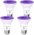 4 Pack PAR20 LED Black Light Bulb, 