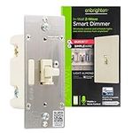 Enbrighten Z-Wave Plus Smart Dimmer with QuickFit & SimpleWire, 3-Way Ready, Works with Alexa, Google Assistant, ZWave Hub & Neutral Wire Required, Toggle, Almond, Smart Switch, Smart Home, 14296