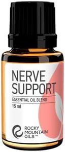 Rocky Mountain Oils Nerve Support Essential Oil Blend with 100% Pure and Natural Essential Oils - Relaxing Aromatherapy Oils for Diffuser, Massage Oil for Massage Therapy - 15ml