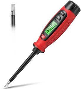 KAIWEETS 2-in-1 Voltage Tester Screwdriver, 3β500V AC Contact Voltage Measurement & Non-Contact Detector Pen, Slotted Head, LCD Display, Live Wire Finder, Continuity Test for Outlet & Circuit, KTS02