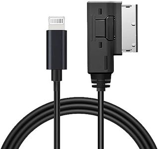 AMI MMI Aux Cable for iPhone 14 13 12 11 XS XR X 8 7 6,Car Aux Interface Dongle Compatible with Audi A3/A4/A5/A6/A7/A8/S4/S6/S8/Q5/Q7/R8/TT,Auxiliary Input Adapters for VW Tiguan CC Magotan(3.3FT)