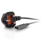 C2G 80612 2m C7 Power Cable (BS1363 to IEC 60320C7) Power Cord, Black