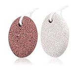 Uoking Pumice Stone for Feet 2 PCS, Natural Lava Scrubber, Callus Remover for Removing Dead Skin/Hard Skin, Foot File for Skin Exfoliation