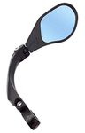 Hafny Handlebar Bike Mirror, HD, Blast-resistant, HD Glass Lens, Cycle Mirror, E-bike Mirror (Anti-glare Blue Glass Right)