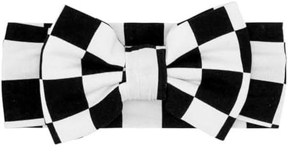 Little Sleepies Luxe Bow Headband, Checks