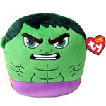 TY Marvel Avengers Hulk Squish-A-Boo 10 Inches | Licensed Squishy Beanie Baby Soft Plush Marvel Toys | Collectible Cuddly Stuffed Teddy