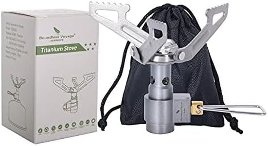 iBasingo 2700W Camping Gas Stove Portable Mini Titanium Alloy Burner Ultralight Pocket Furnace End Outdoor Kitchen Cookware Only 26g Ti9009O