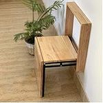 Wall-Mounted Folding Chairs,Solid Wood Wall Chair Change Shoe Bench，can be Stored Without Occupying Space Applicable Scene Living Room - ​Bedroom - Aisle - Bathroom Etc