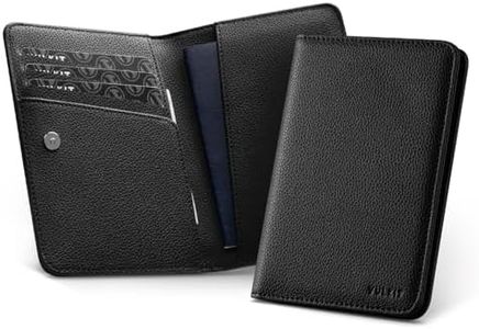 VULKIT Passport Holder RFID Blocking with Magnetic Closure Travel Wallet Passport Book Cover Boarding Pass Holder Travel Essentials