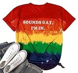 Gay Pride Shirt Women Rainbow LGBTQ
