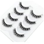 Bombay Vanity 4 Pairs False Eyelashes Set Natural 3d Fake Eyelash | Soft, Comfortable, Non-irritating, Lightweight & Reusable, Natural Eyelashes (Angel)