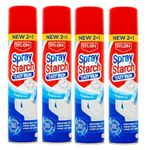 Dylon Spray Starch with Easy Iron 2 in 1 (pack of 4 x300ml)