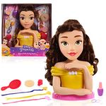 Disney Princess Deluxe Belle Styling Head, 13-Pieces, by Just Play