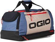 OGIO Gym Duffel Carry Bag (35L, Tan/Blue/Red)