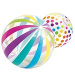 107cm Diameter Inflatable Jumbo Beach Ball for Kids & Adults for Volley Ball Beach Games, Pool Parties & Water Fun - Pack of 1