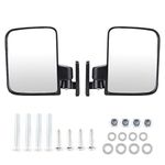 Exterior Rear Mirrors, 2pcs Club Cart Mirrors Door Side Rear View Exterior Vehicle Modification Accessory for most ATV