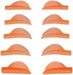 Liber Beauty Eyelash Lift Pads Lash Lift Rods Eyelash Perm Silicone Pads Reusable Soft Lash Lift Shields for Different Length Eyelashes Perfect Lifting (Orange-5 sizes)