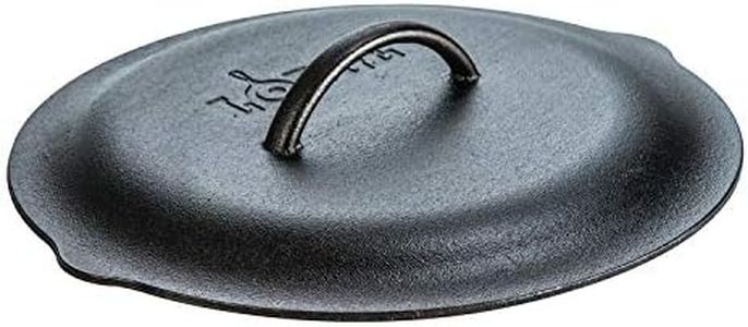 LODGE L10SC3 Coperchio in ghisa con Manico e Punte per l'imbrattatura Interna, Nero