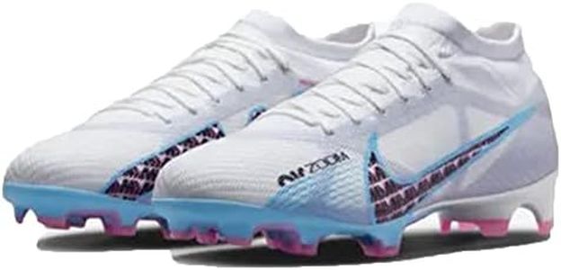 Nike Men's Mercurial Zoom Vapor 15 Pro Fg Trainers, White Baltic Blue Roce Pink Blast Indigo Mist, 7 US