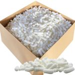 2.5 Cubic ft LOOSE FILL Biodegradable EcoFlo Packing Peanuts - Protective Postal Mailing Packing Void Fill Packaging Foam Loose Fill Packing Chips - Polystyrene Packaging Alternative