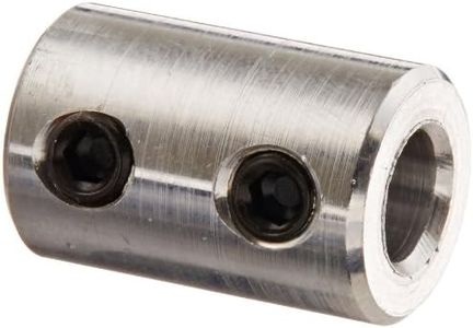 Climax Metals RC-025-A Aluminum Rigid Coupling, 1/4" Bore, 1/2" Outside Diameter, 3/4" Length, #10-32 x 1/8" Set Screw