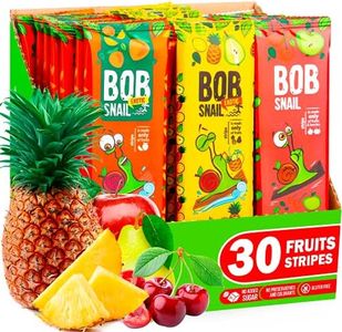 Paquete Variado De Aperitivos Para Niños y Adultos - 30 Bocadillos de Frutas Saludables Paquetes Con Caqui, Piña, Cereza, Peras y Manzana - Sin Gluten Barra De Frutas Vegana