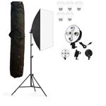 HIFFIN® PRO Quadlux HD-5 Soft LED Video Light with Softbox Kit | 1-Point Continuous Lighting Setup with Light Stand | Ideal for YouTube, Video Shooting, (Five Holder Kit Set of 1)