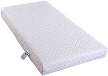 Superior Quilted Cot Mattress 140 x 70 x 10cm Thick - British Made With High Grade Density Foam