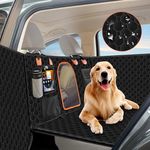 Senose Backseat Cover for Dogs in Car, Dog Back Seat Extender for Car, SUVs & Trucks, Waterproof Full Protection Dog Hammock for Car, Scratch Resistant Car Door Protector for Pets